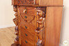 Gothic Medieval Light Mahogany Tall Boy Chest Dresser