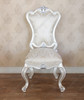 Pair of 2 Antique Pearl White Dining Side Chairs