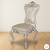 Pair of 2 Antique Pearl White Dining Side Chairs