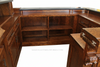 72" Burl Mahogany Canopy Pub Bar