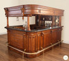 72" Burl Mahogany Canopy Pub Bar