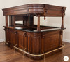 72" Burl Mahogany Canopy Pub Bar