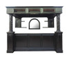 11ft Custom Mahogany Canopy Pub Bar (129W 148D 83H)
