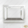 Mirrored Four Post Canopy Bed