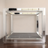 Mirrored Four Poster Canopy Bed