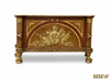 French Empire Bathroom Vanity w/ Marble Top