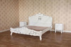 3pc White French Rococo Bedroom Set