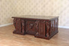 6ft Solid Mahogany Gothic Medieval Executive Office Desk
