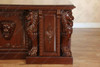 6ft Mahogany Gothic Lion Desk