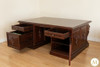 6ft Mahogany Gothic Lion Desk