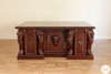 6ft Mahogany Gothic Lion Desk