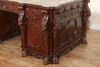 Mahogany Gothic Leather top Desk