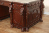 Mahogany Gothic Leather top Desk