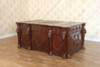 Mahogany Gothic Leather top Desk