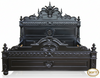 Black Gothic Demon Bed w/ Satin Finish