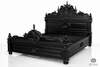 Black Gothic Gargoyle Bed w/ Satin Finish