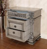 Grey Gothic Nightstands Pair (2)