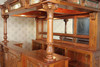 10ft Gothic Light Mahogany Canopy Saloon Pub Bar
