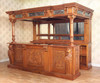 10ft Gothic Light Mahogany Canopy Saloon Pub Bar