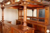 10ft Light Mahogany Gothic Canopy Pub Bar