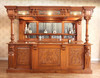 10ft Light Mahogany Gothic Canopy Pub Bar