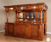 10ft Light Mahogany Gothic Canopy Pub Bar