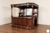 8.5ft Classic English Mahogany Canopy Pub Bar