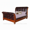 Salisbury Faux Croc Leather Sleigh Bed