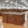 6ft Natural Mahogany Presidential Resolute Oval Office Desk