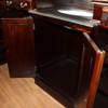 10ft Dark Mahogany Walk-in Canopy Pub Bar w/ Stained Glass Ceiling