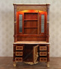 Traditional Mappa Burl Inlay Bathroom Vanity w/ Onyx Top