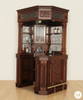 Solid Mahogany Victorian Corner Canopy Tavern Pub Bar