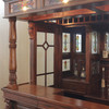 8.5ft Mahogany Ornate Lion Carved Canopy Pub Bar