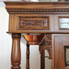 8.5ft Mahogany Ornate Lion Carved Canopy Pub Bar