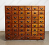 Honey Mahogany 44-Drawer Apothecary Chest