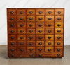 Honey Mahogany 44-Drawer Apothecary Chest