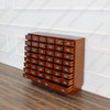 Honey Mahogany 44-Drawer Apothecary Chest