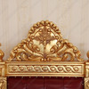 Gold Leaf/Leather Church Bishop's Chair
