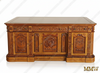 6ft Presidential Resolute Desk w/ Mappa Burl Inlay Wood Top