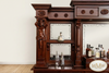 10.5ft Walnut Victorian Lady Saloon Bar