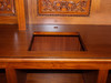 8ft Light Mahogany Traditional Corner Canopy Bar