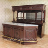 Mahogany English Carved Pub Bar