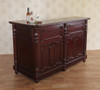 6ft Classic Fluted Panel Mahogany L-Shape Bar