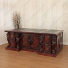 7ft Mappa Burl Inlay Gothic Lion Desk