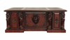 7ft Mappa Burl Inlay Gothic Lion Desk