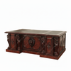 7ft Mappa Burl Inlay Gothic Lion Desk