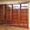 15ft Light Walnut Roman Sectional Bookcase