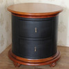Embossed Genuine Leather w/ Croc Pattern Nightstand Bedside Table