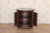 Embossed Genuine Leather w/ Croc Pattern Nightstand Bedside Table