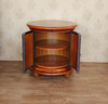 Embossed Genuine Leather w/ Croc Pattern Nightstand Bedside Table